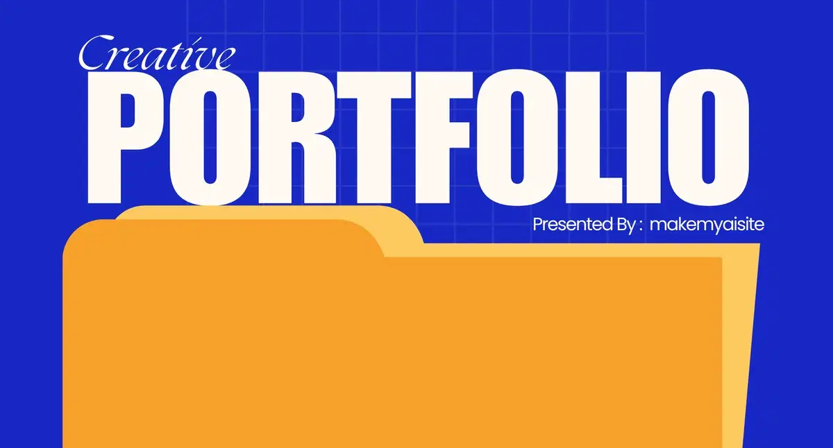 Creative portfolio cover concept