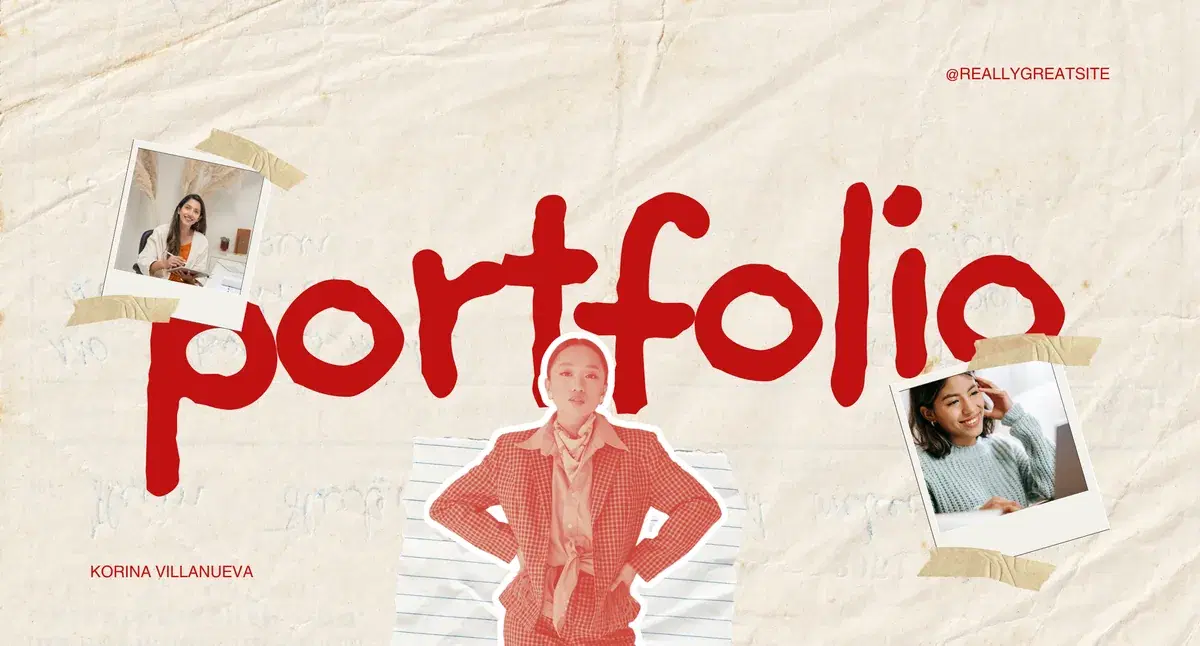 Bold creative portfolio cover concept